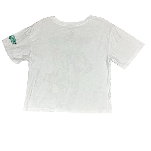 Tom & Jerry Love Tribe Cropped T-Shirt Women M Cartoon Graphic - Picture 2 of 6